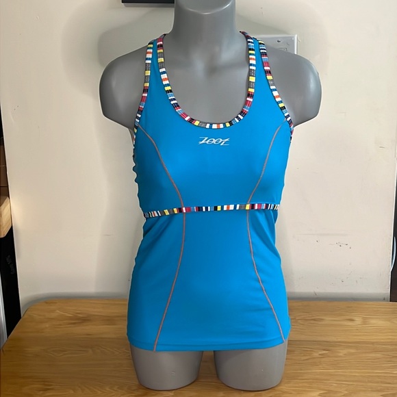 Zoot Performance Racerback Triathlon Tank Top in Blue Size Medium - Picture 1 of 9